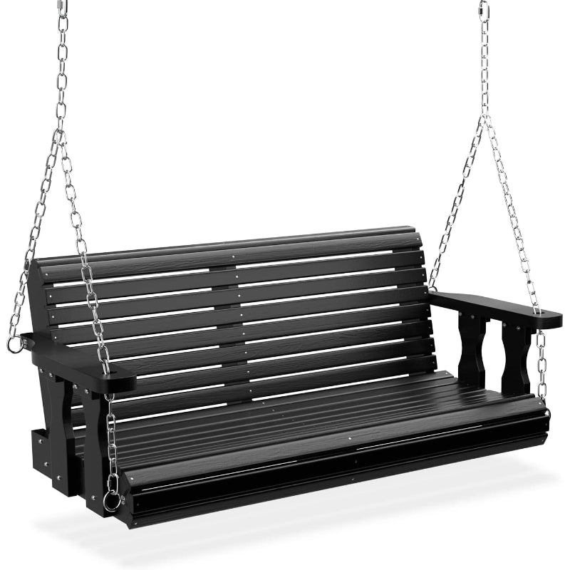 Heavy‑Duty Wooden Porch Swing