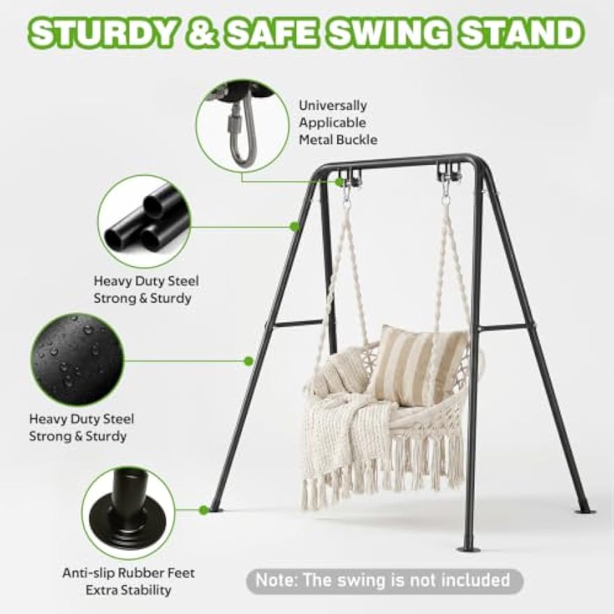 Heavy‑Duty A‑Frame Metal Swing Stand Frame