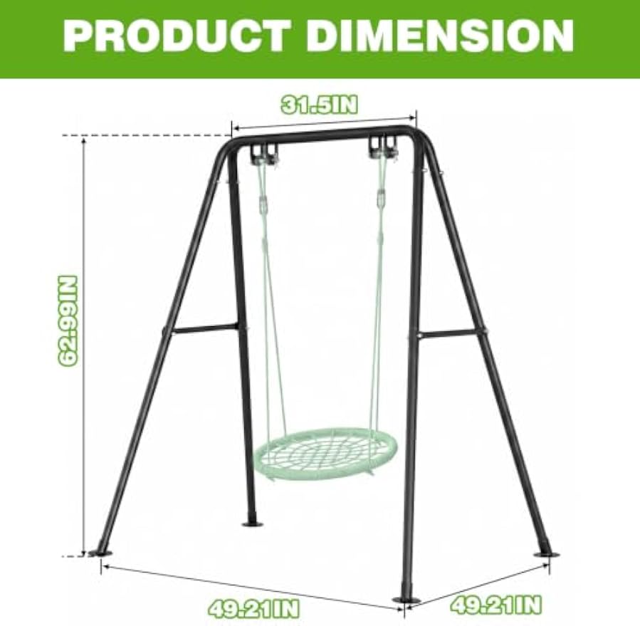 Heavy‑Duty A‑Frame Metal Swing Stand Frame