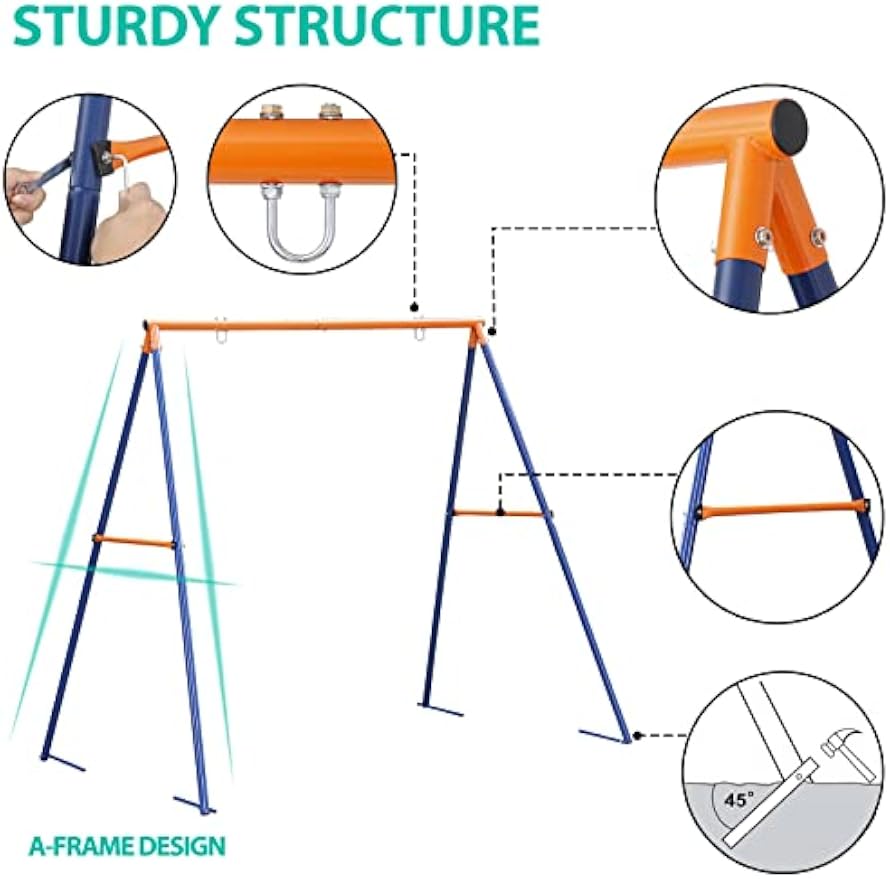 Heavy‑Duty Extra‑Large A‑Frame Swing Stand