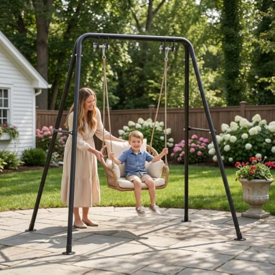 Heavy‑Duty A‑Frame Metal Swing Stand Frame