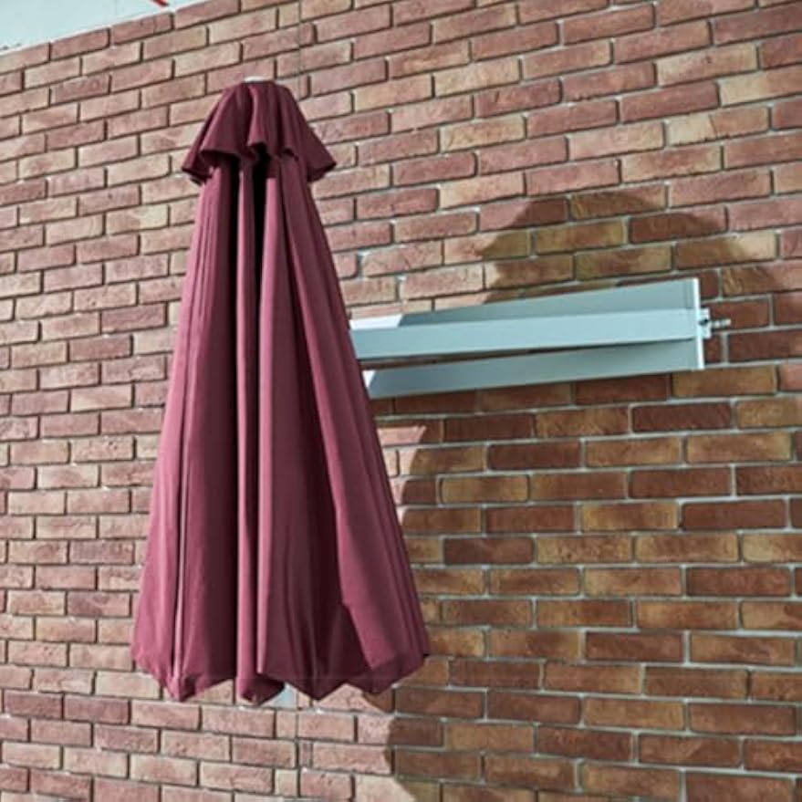 Wall‑Mounted Adjustable Outdoor Patio Parasol