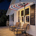 Solar LED Half Patio Umbrella for Balcony