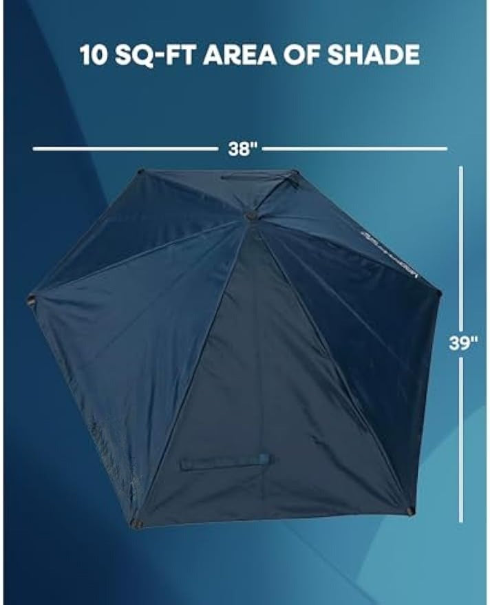Adjustable Clamp‑On Sport Umbrella SPF 50+