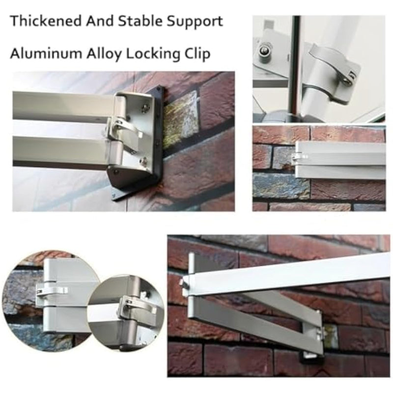 Wall‑Mounted Adjustable Outdoor Patio Parasol