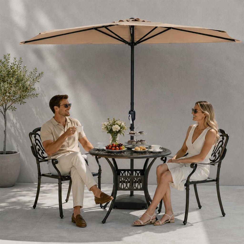 9FT Half Balcony Patio Umbrella