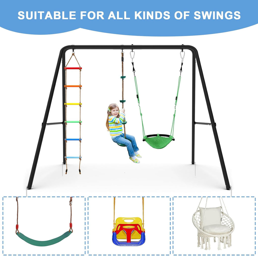 2‑Seat Heavy‑Duty A‑Frame Swing Stand