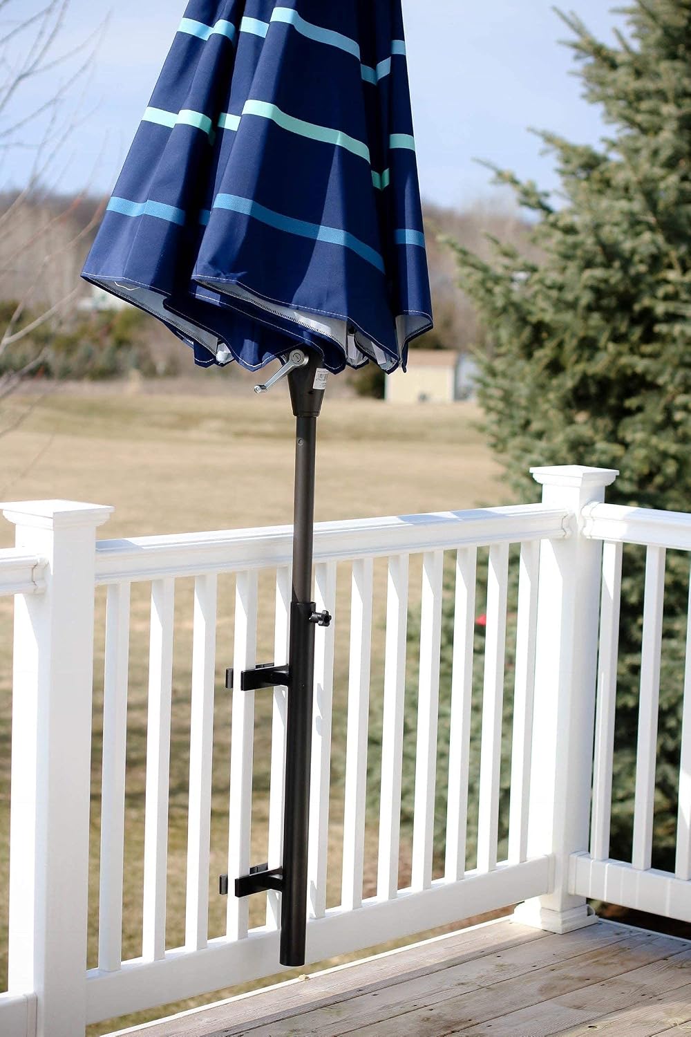 Railing‑Mount Patio Umbrella Holder