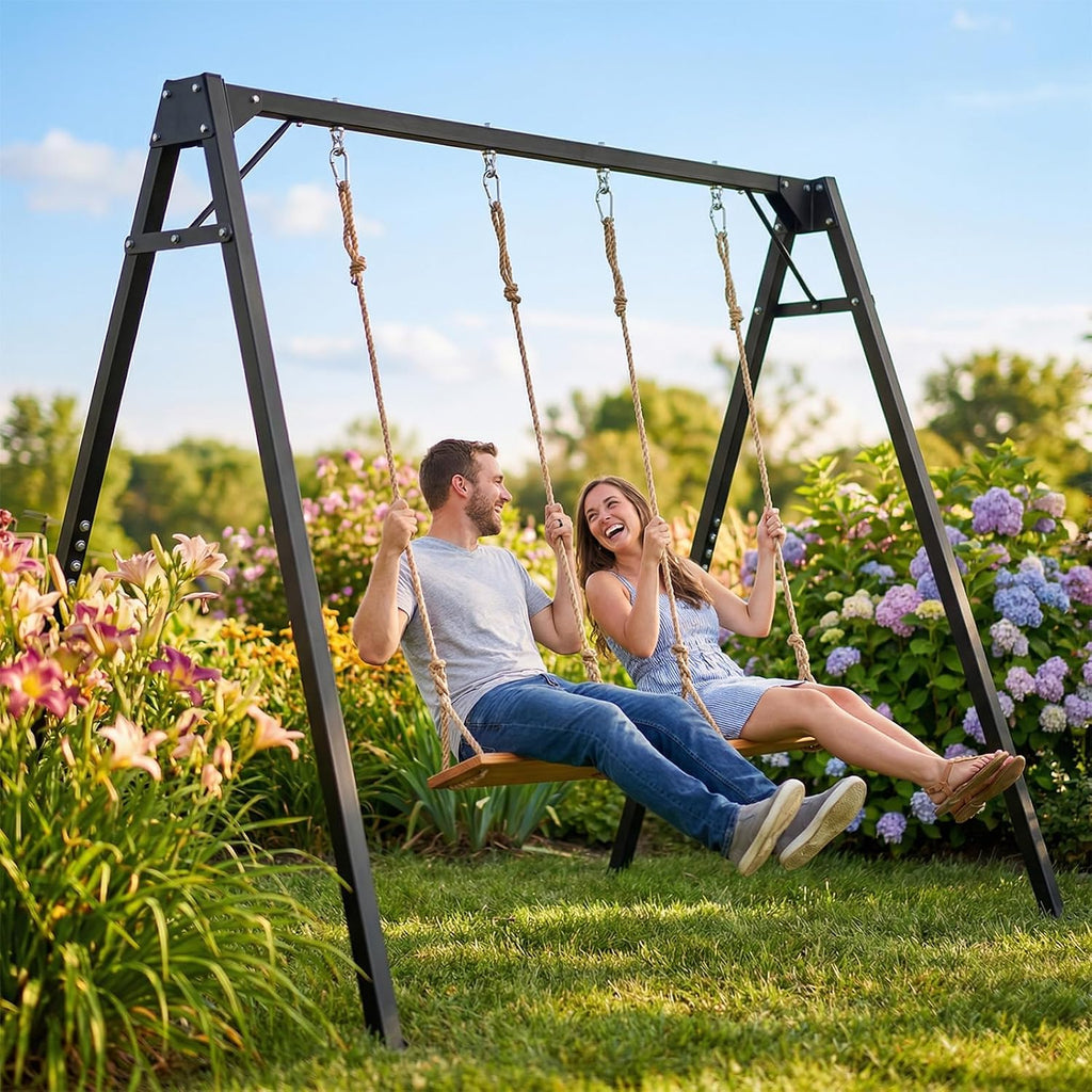 Extra‑Large Heavy‑Duty A‑Frame Metal Swing Stand