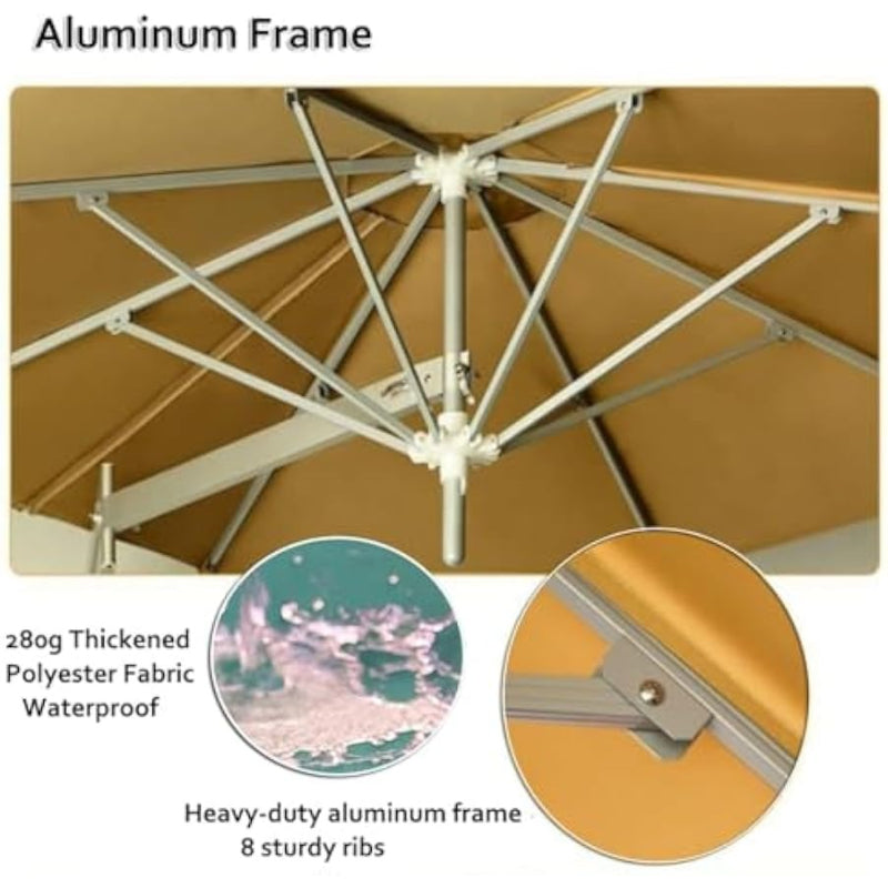 Wall‑Mounted Adjustable Outdoor Patio Parasol