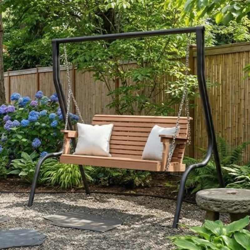 2‑Seat HDPE Hanging Porch Swing