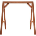 Cedar‑Stained A‑Frame Porch Swing Stand
