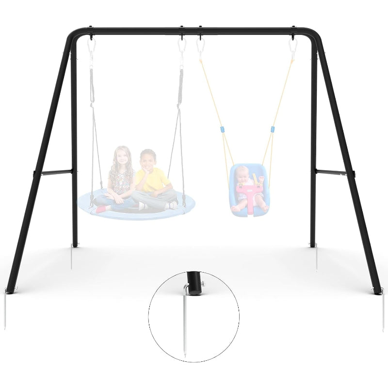 2‑Seat Heavy‑Duty A‑Frame Swing Stand