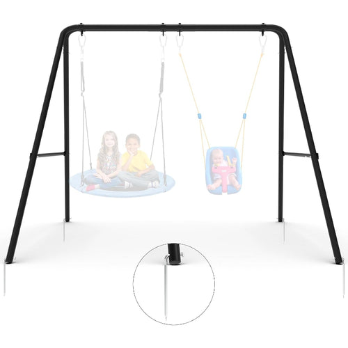 2‑Seat Heavy‑Duty A‑Frame Swing Stand